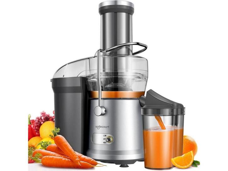 Safecourt Kitchen JE100/200 - Sapcentrifuge - 1200W 3, Witgoed en Apparatuur, Juicers, Nieuw, Verzenden