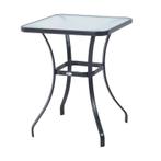 TRUUSK Tuintafel Bistrotafel Glazen Tafel Gehard Glas+metaal, Tuin en Terras, Tuintafels, Verzenden, Nieuw