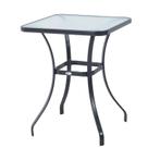 TRUUSK Tuintafel Bistrotafel Glazen Tafel Gehard Glas+metaal, Tuin en Terras, Verzenden, Nieuw