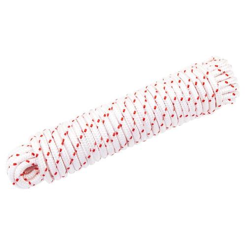 vidaXL Trekkoord startkoord wit en rood Ø6 mm 10 m nylon, Doe-het-zelf en Verbouw, IJzerwaren en Bevestigingsmiddelen, Nieuw, Verzenden