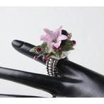 Design Ring - Silver 2 stuks Floral ring, Hobby en Vrije tijd, Knutselen, Ophalen of Verzenden, Nieuw