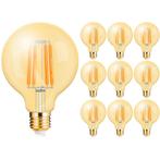 Voordeelpak 10x LED Lamp E27 Globe Filament - Brinton -, Huis en Inrichting, Lampen | Losse lampen, Led-lamp, Soft of Flame, Nieuw