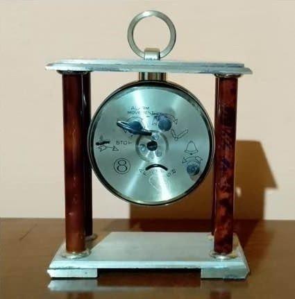 Wekker - Melux Frans design - Roestvrij staal - 1970-1980, Antiek en Kunst, Curiosa en Brocante