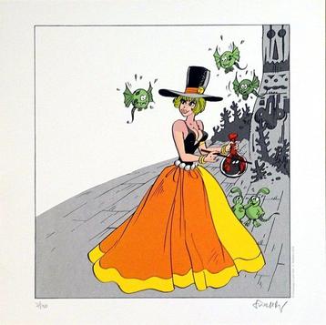 Walthéry, François - 1 Silkscreen - Natacha - Hommage à Will beschikbaar voor biedingen