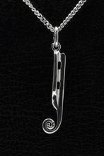 Zilveren Friese doorloper schaats ketting hanger, Verzenden, Nieuw