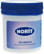 NORIT TABLETTEN BIJ DIARREE POT 180 STUKS, Verzenden, Nieuw
