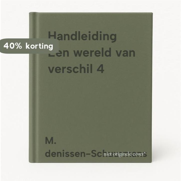 Handleiding Een wereld van verschil 4 9789020875966, Boeken, Schoolboeken, Gelezen, Verzenden