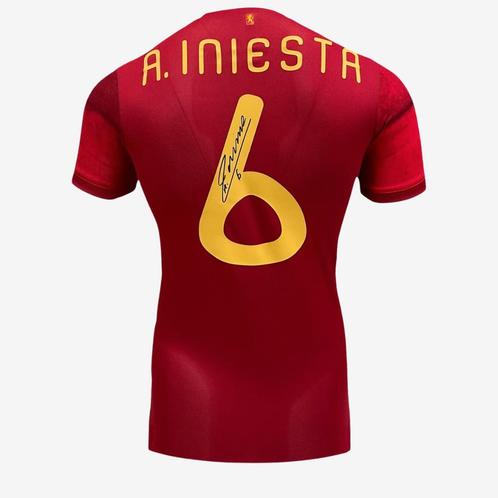 Andrés Iniesta Signed Spain 2020 Football Shirt, Verzamelen, Sportartikelen en Voetbal, Ophalen of Verzenden
