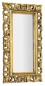 Sapho Samblung spiegel met houten lijst 40x70 goud, Nieuw, Ophalen of Verzenden
