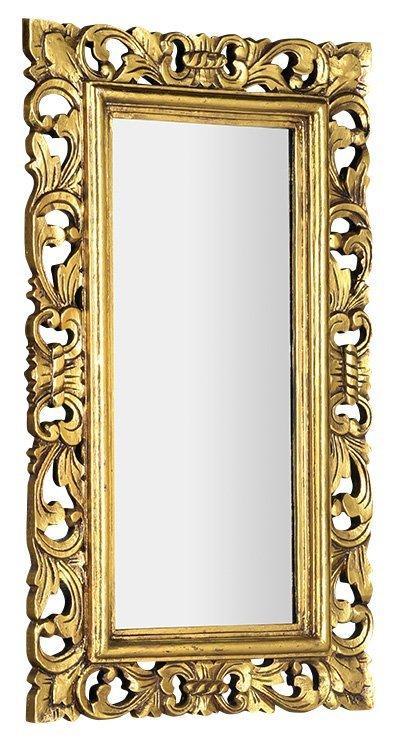Sapho Samblung spiegel met houten lijst 40x70 goud, Huis en Inrichting, Woonaccessoires | Spiegels, Ophalen of Verzenden