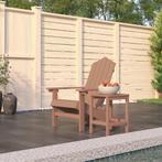 vidaXL Tuinstoel Adirondack met tafel HDPE bruin, Tuin en Terras, Tuinstoelen, Verzenden, Nieuw