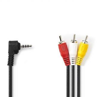 Composiet AV kabel | Nedis | 2 meter, Audio, Tv en Foto, Audiokabels en Televisiekabels, Nieuw, Verzenden