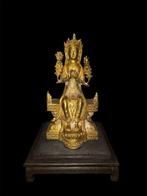 Maitreya beeld brons - Brons, Verguld - Nepal (Zonder