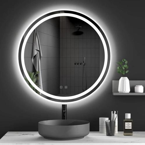 REA Ronde badkamerspiegel - Ø70 cm - Touch sensor - 3 lic.., Doe-het-zelf en Verbouw, Sanitair, Nieuw, Ophalen of Verzenden