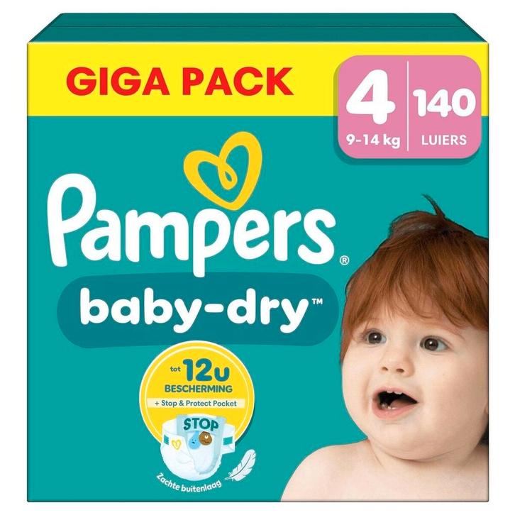 Pampers Baby-Dry Maat 4 Luiers, Kinderen en Baby's, Overige Kinderen en Baby's, Nieuw, Verzenden