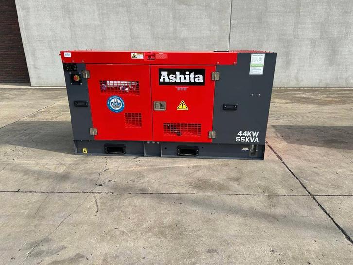 Veiling: Generator Ashita LG80 55kVA Diesel 2025 Nieuw, Zakelijke goederen, Machines en Bouw | Aggregaten, Ophalen
