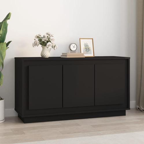vidaXL Dressoir 102x35x55 cm bewerkt hout zwart, Huis en Inrichting, Kasten | Dressoirs, 25 tot 50 cm, Nieuw, 100 tot 150 cm, Overige houtsoorten