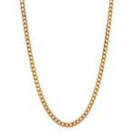 Gouden gourmet collier 60.5 cm 14 karaat, Verzenden, Zo goed als nieuw, Goud, Goud