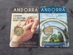 Andorra. 2 Euro 2021 Meritxell + Elderly Care (2 stuks), Postzegels en Munten, Munten | Europa | Euromunten