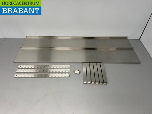 HCB RVS Dubbel wandschap schap 180 x 30 cm Horeca, Zakelijke goederen, Horeca | Keukenapparatuur, Nieuw in verpakking, Ophalen of Verzenden