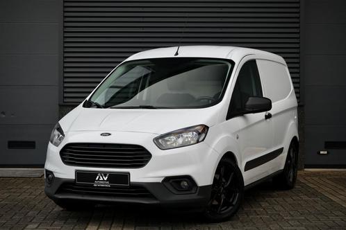Ford Transit Courier 1.0 | Marge | BTW & BPM Vrij | Airco |, Auto's, Bestelauto's, Onderhoudsboekje, Lease, Zwart, Handgeschakeld