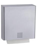 Handdoekdispenser | RVS  | 1,5 mm | B 300 x D 123 x H 300 mm, Verzenden