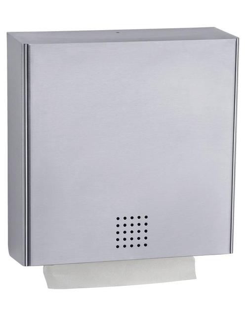 Handdoekdispenser | RVS  | 1,5 mm | B 300 x D 123 x H 300 mm, Zakelijke goederen, Horeca | Overige, Verzenden