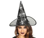 Halloween Heksenhoed Spinnenweb Zwart, Hobby en Vrije tijd, Feestartikelen, Verzenden, Nieuw