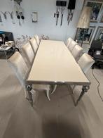 Eettafel  Cycas 8 stoelen  250x100 cm, Huis en Inrichting, Tafels | Eettafels, Ophalen, Nieuw, Metaal, Modern