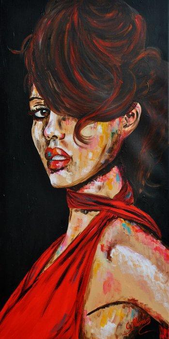 Carolina Alonso - Ich warte!, Antiek en Kunst, Kunst | Designobjecten