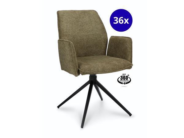 Veiling - Armstoel Davidson (set van 36) Draaibaar - Stof -, Huis en Inrichting, Stoelen