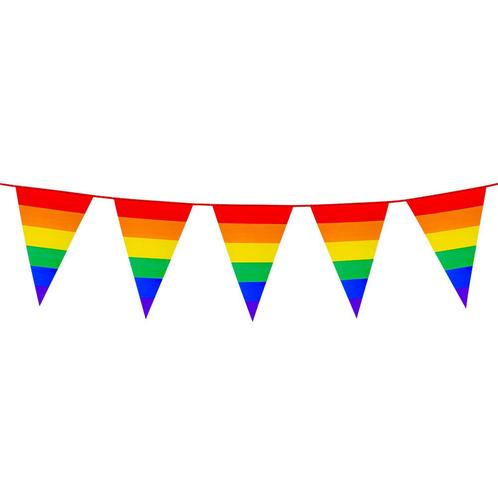 Regenboog Slingers 8m, Hobby en Vrije tijd, Feestartikelen, Nieuw, Verzenden