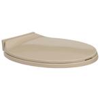 vidaXL Toiletbril soft-close ovaal beige, Verzenden, Nieuw