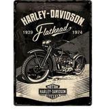 Harley-davidson reclamebord Flathead, Verzamelen, Merken en Reclamevoorwerpen, Nieuw, Verzenden