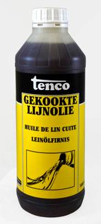 Tenco gekookte lijnolie 1 liter, Nieuw, Verzenden