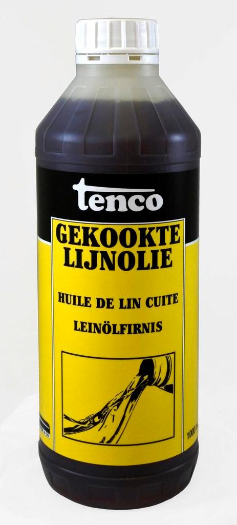 Tenco gekookte lijnolie 1 liter, Doe-het-zelf en Verbouw, Verf, Beits en Lak, Nieuw, Verzenden