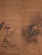 Double scroll - Dragon and Tiger - Both Powerful Symbols -