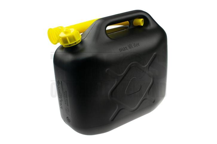 Jerrycan 10 Liter kunststof (brandstoffen) zwart, Fietsen en Brommers, Brommeronderdelen | Algemeen, Nieuw, Ophalen of Verzenden