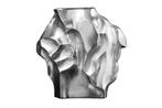 Vaas LIQUID 30cm hammer hamerslag effect silver - 44877, Huis en Inrichting, Woonaccessoires | Vazen, Ophalen of Verzenden, Nieuw