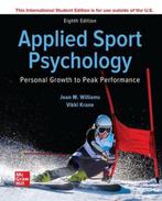 9781260575569 ISE Applied Sport Psychology Personal Growt..., Nieuw, Jean Williams, Verzenden