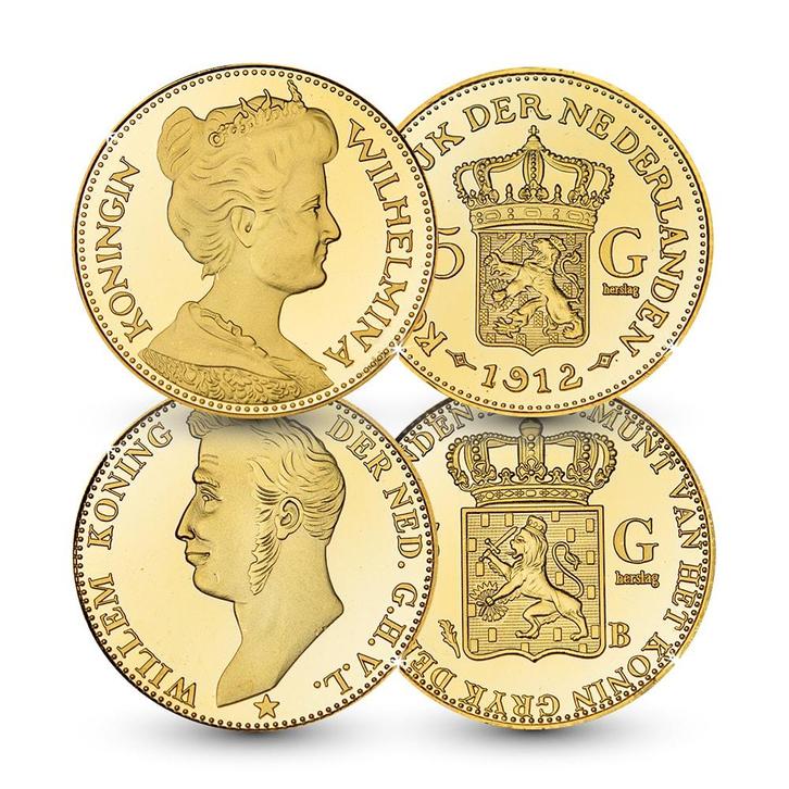 Eerste en laatste 5 gulden set, Postzegels en Munten, Penningen en Medailles, Verzenden