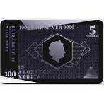 100 gram - Zilver .999 - 2022 100g $5 Niue .9999 Fine Silver