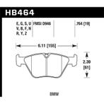 Hawk HP+ Street Brake Pads - KHB464N.764, Ophalen of Verzenden, Nieuw