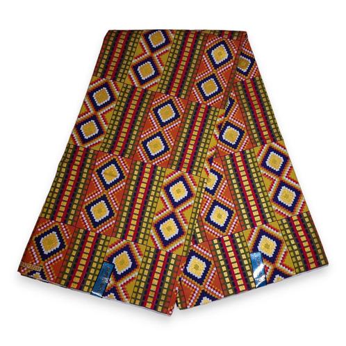 Afrikaanse stof - Exclusief versierd met glittereffecten 100, Hobby en Vrije tijd, Stoffen en Lappen, Nieuw, Ophalen of Verzenden