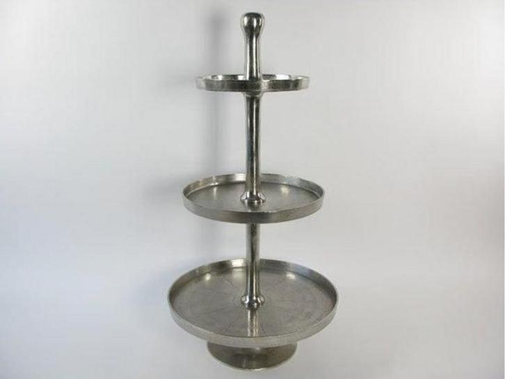 HD Collection - Etagere Aluminium - 3 niveaus - 100 cm -, Huis en Inrichting, Woonaccessoires | Overige, Nieuw, Verzenden
