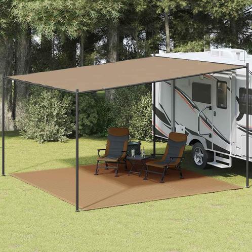Tenttapijt 400x400 Taupe - Retourdeal - 35% Korting!, Caravans en Kamperen, Caravan accessoires, Nieuw, Ophalen of Verzenden