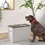 TRUUSK Hondenbak met Opbergruimte - Waterbak - Roestvrijstal, Dieren en Toebehoren