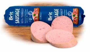 Brit Premium Worst Kalkoen 800 gram, Dieren en Toebehoren, Dierenvoeding, Ophalen of Verzenden