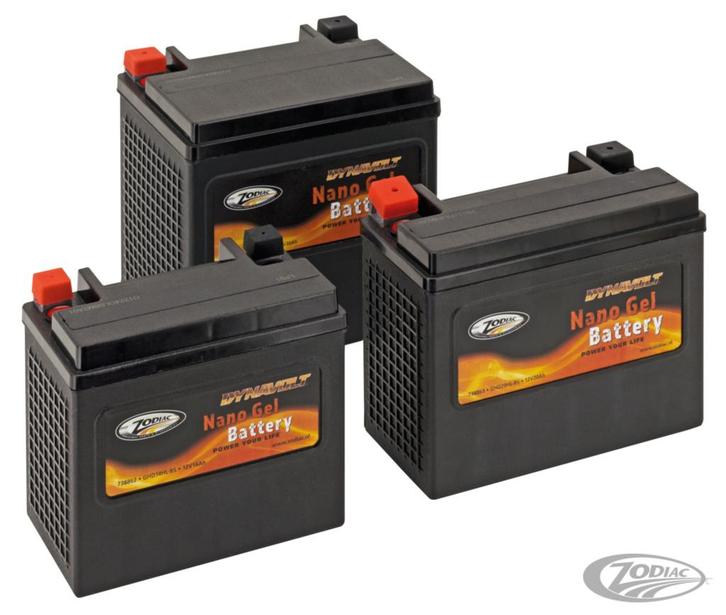 DYNAVOLT | GEL ACCU | YTX14L-BS | ONDERHOUDSVRIJ, Motoren, Onderdelen | Harley-Davidson, Nieuw, Verzenden