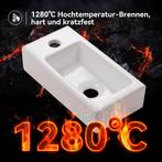 Wastafel - Keramiek - Hangend - 37x18,5 cm - Wit - HOROW, Verzenden, Zo goed als nieuw